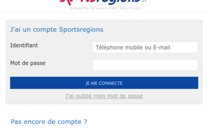 Comment créer un compte personnel sportsregions